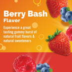 Emergen-C Kidz Gomitas de Apoyo Inmunitario con Vitamina C y B, Sabor Berry Bash, 44 uds