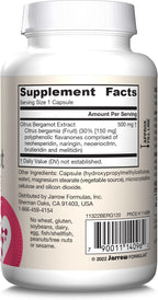 Citrus Bergamot 500 mg - 120 Cápsulas Veganas - Jarrow Formulas
