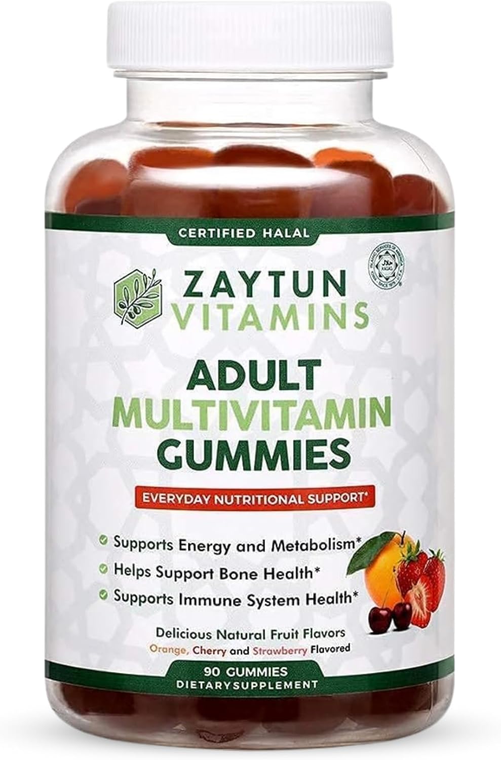 Zaytun Vitamins Gominolas Multivitamínicas Halal para Adultos - Sabor Frutas Naturales