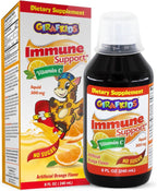 GirafKids Multivitamínico Líquido para Niños (237 ml) - con Biotina, Vitamina A, Complejo B, Ácido Fólico, Omega-3 y Beta Glucano