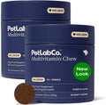 PetLab Co. 22 en 1 Multivitamínico para Perros - Apoyo Inmunitario, Piel, Pelaje, Articulaciones - Vitaminas A, E, D, B12 - Masticable Sabor Cerdo