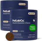 PetLab Co. 22 en 1 Multivitamínico para Perros - Apoyo Inmunitario, Piel, Pelaje, Articulaciones - Vitaminas A, E, D, B12 - Masticable Sabor Cerdo