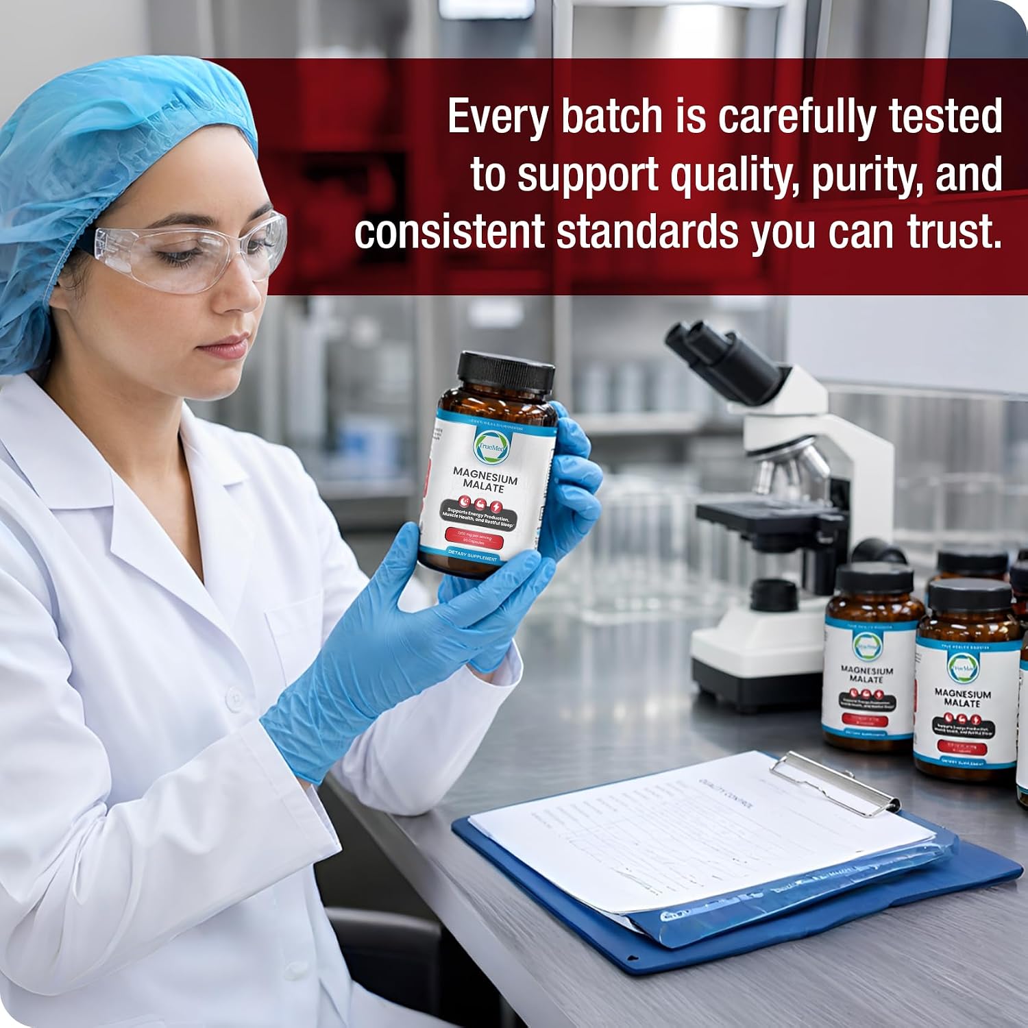 TRUEMED Malato de Magnesio 1350mg – 90 Cápsulas