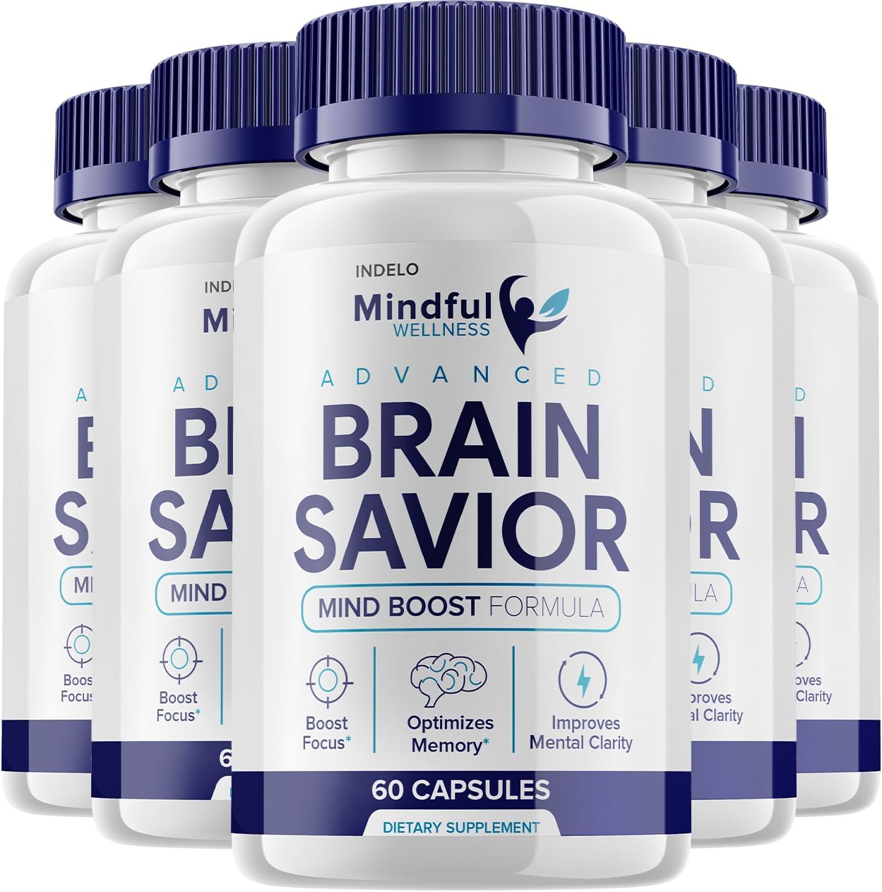 Mindful Wellness Advanced Brain Savior (5 Pack, 300 Cápsulas)