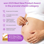 Premom Vitaminas Prenatales con DHA - Complejo Multivitamínico y Omega-3 (Cápsulas + Softgels)