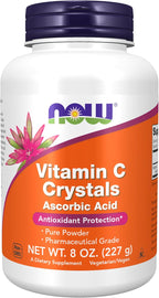 NOW Foods, Vitamina C en Cristales (Ácido Ascórbico), 454 g