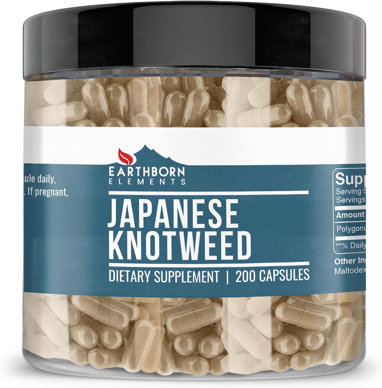 Earthborn Elements Japanese Knotweed Extract 200 Cápsulas