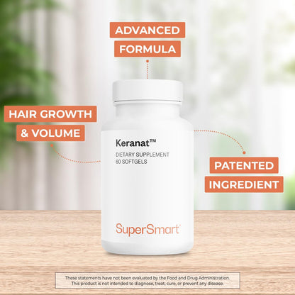 Supersmart Keranat - Fórmula Avanzada con Biotina - Complemento para el Cabello - 60 Cápsulas Blandas – Image 3