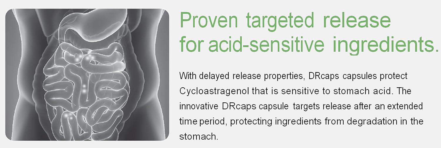Nature'sbliss Cycloastragenol 99% 5mg - 30 Cápsulas con Tecnología DRcaps
