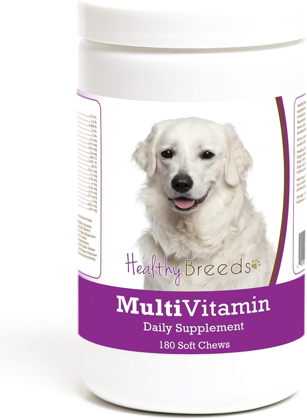 Healthy Breeds Multivitamínico Suave Masticable para Perros Kuvasz, 180 unidades