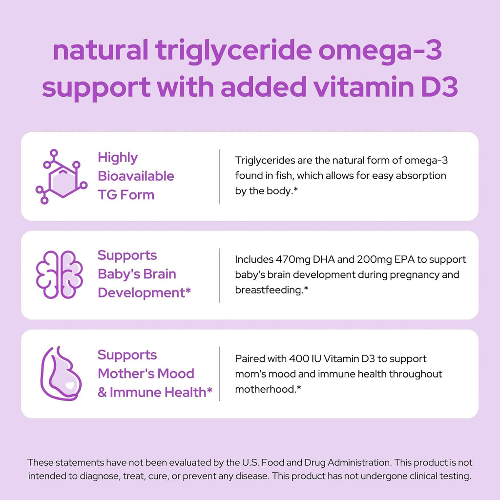 Premom Vitaminas Prenatales con DHA - Complejo Multivitamínico y Omega-3 (Cápsulas + Softgels)