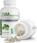 Bronson DIM Balance+ - Suplemento con DIM, Calcio D-Glucarato, Brotes de Brócoli y Vitamina D3 - 30 Cápsulas Vegetarianas