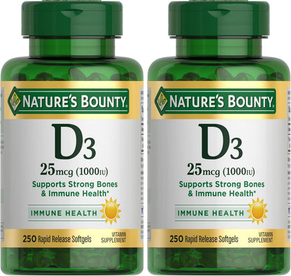 Nature's Bounty Vitamina D3 1000 IU | 350 – Cantidad: 350 cápsulas por envase proporcionan un suministro – Image 10