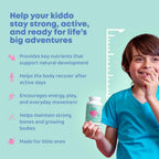 JoySpring Vitaminas de Crecimiento para Niños y Adolescentes - Apoyo a la Altura y Huesos Fuertes - Sin Azúcar - L-Arginina, L-Lisina, Zinc, Vitamina D y K2 - 30 Comprimibles