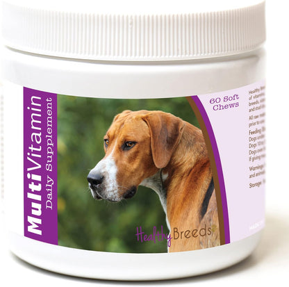 Healthy Breeds Snacks Blandos Multivitamínicos para Foxhound Inglés, 60 uds. – Image 1