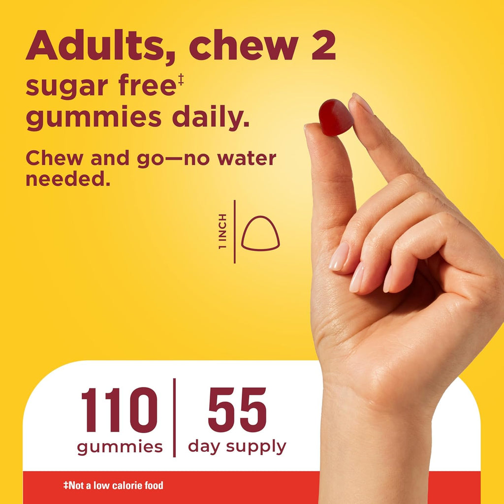 Nature Made Zero Sugar Vitamin D3 Gummies 2000 UI (50 mcg) - 110 Gominolas