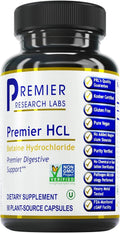 Premier Research Labs Premier HCL - Betaina HCL, 90 Cápsulas Vegetales