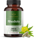 HERBAMAMA Rhodiola Rosea – 100 Cápsulas Veganas (50 Días)
