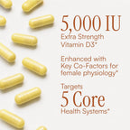 Advanced Vitamin D Women's Formula con Luteína y Biotina, 60 Cápsulas Vegetales