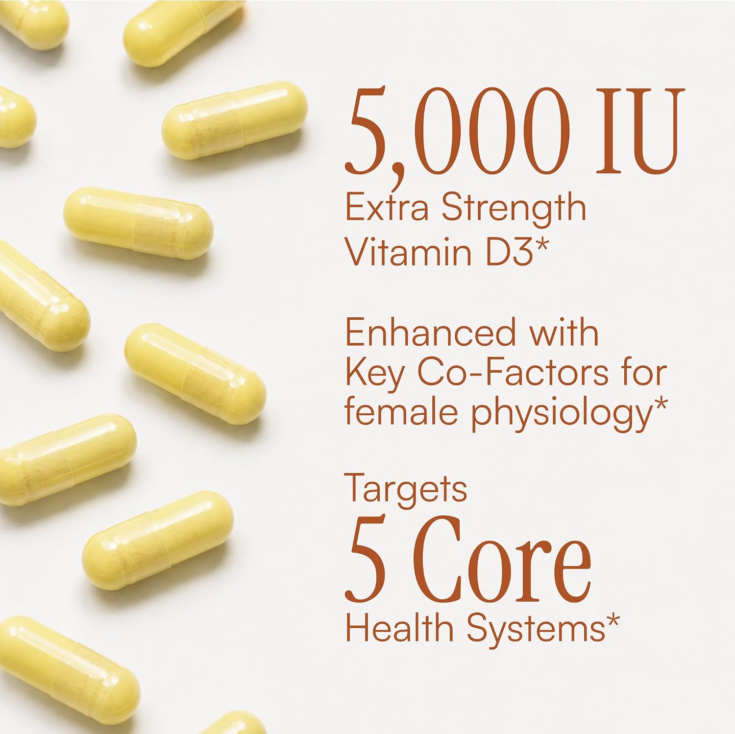 Purity Products Advanced Vitamin D Women's Formula - Vitamina D3 con Luteína y Biotina, 60 Cápsulas Vegetales