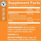 The Vitamin Shoppe Nattokinase with Rutin 100 mg, Nutritional Supplement