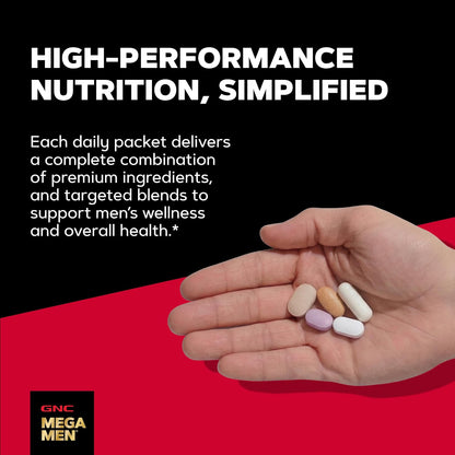 GNC Men's 30+ Vitapak Program - 5 en 1 Multivitamínico y Minerales, 30 Sobres – Image 4