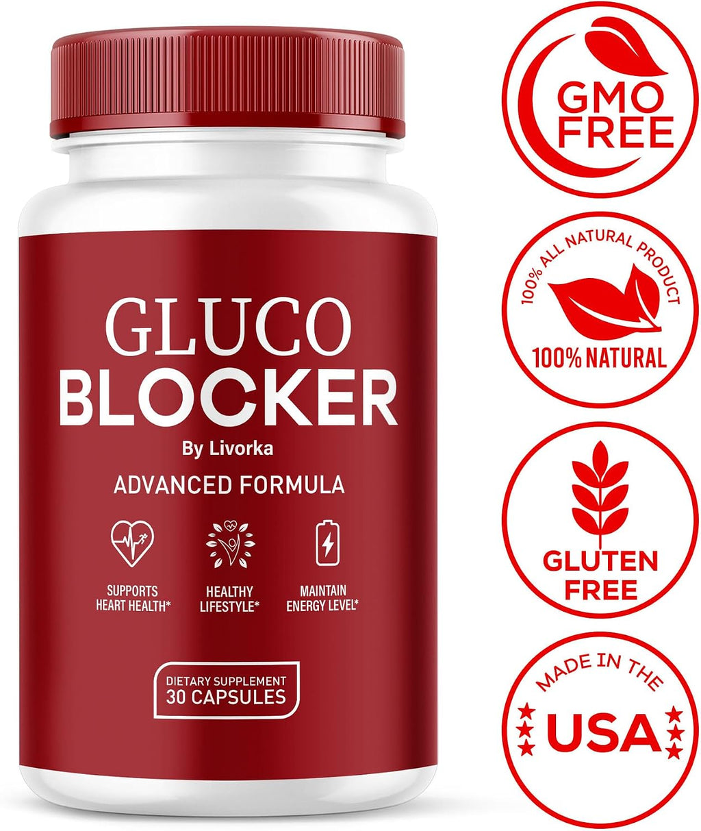 GlucoBlocker, 60 Cápsulas – Fórmula Premium de Vitaminas Naturales