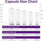 ATLEMISME Cápsulas Vacías de Pullulan Tamaño 00 - Veganas (100 uds) con 2 Cucharas Dosificadoras
