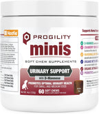 Nootie Progility Mini Urinary Support - Suplemento Urinario para Perros Pequeños, 60 Chews Blandos