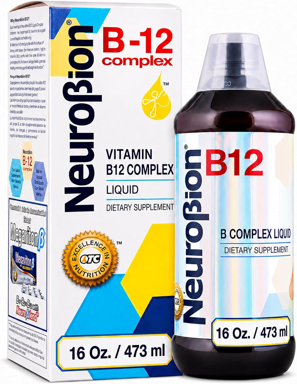 Neurobion Complejo B Líquido - Suplemento con Vitaminas B, Sabor Cítrico, 473 ml
