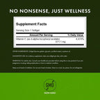 Swanson Natural Vitamin E 1000 UI (671,10 mg) 250 Cápsulas Blandas