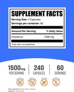 BulkSupplements.com Cápsulas de Calostro - Complemento de Calostro Bovino - Sin Gluten, 240 Cápsulas (1 Pack)