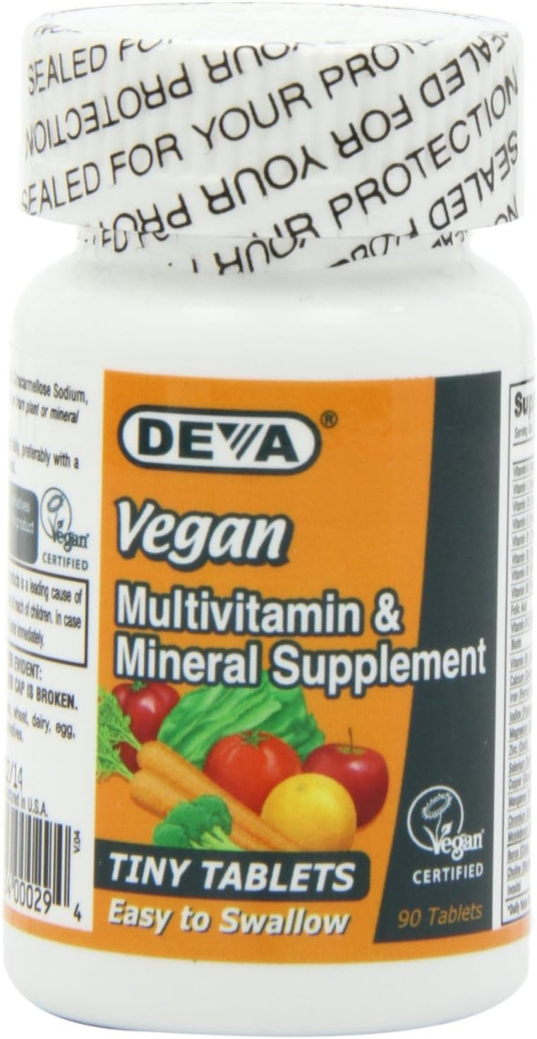 Deva Multivitamínico y Mineral Vegano Sin Hierro - 90 Comprimidos
