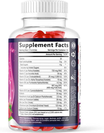 Multivitamínico para Hombres en Gominolas - – Vitamina D3: Favorece la absorción del calcio y el fósforo, – Image 9