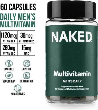 NAKED Men's Multi – Multivitamínico Diario – Protección antioxidante: La vitamina E y el selenio contribuyen a – Image 2