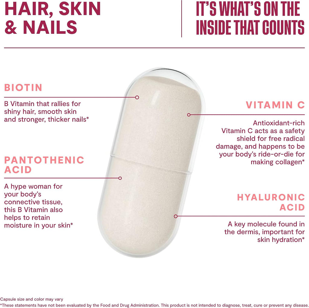 Habit Hair, Skin & Nails - Complemento para Cabello, Piel y Uñas (60 Cápsulas)