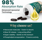 Vitamina E Tocotrienoles Liposomales 1000mg - Suplemento de Delta y Gamma Tocotrienol para Huesos y Antioxidante, 120 Cápsulas