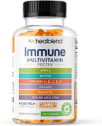 healblend Multivitamin Bear Gummies para Adultos | Vitaminas C, D3, B6, B12, Hierro, Zinc
