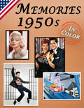 Memories: Memory Lane 1950s - Libro de reminiscencia a color y letra grande para mayores con demencia (Edición USA)