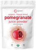 Zumo de granada en polvo orgánico, 454 g | 100% natural | Liofilizado y prensado en frío | Sin azúcar ni aditivos | Vegano