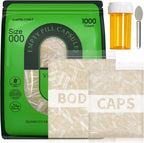 Cápsulas vacías veganas tamaño 000 (1000 unidades) – Premium – CAPSLogist