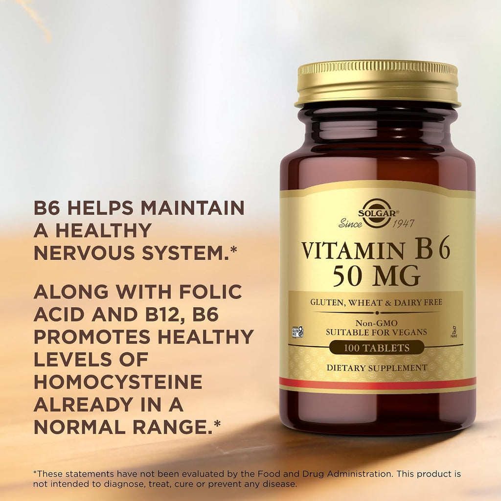 Solgar Vitamina B6 50 mg - 100 Comprimidos