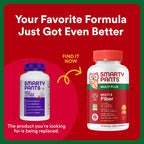 SmartyPants Men's & Women's Fiber & Multivitamin Supplement: Multivitamin Gummies with Vitamin D3, C, B12, B6, A, K & Zinc, Omega 3 (EPA/DHA), Biotin, 180 Count (30 Day Supply)
