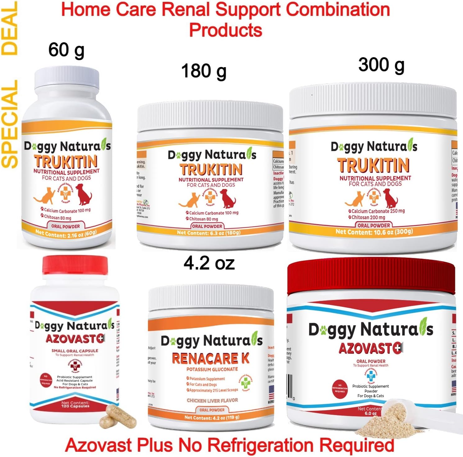 Azovast Plus Suplemento Renal para Perros y Gatos, 720 Cápsulas