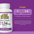 Natural Factors Mixed Vitamin E 134 mg (200 IU) - 90 Softgels