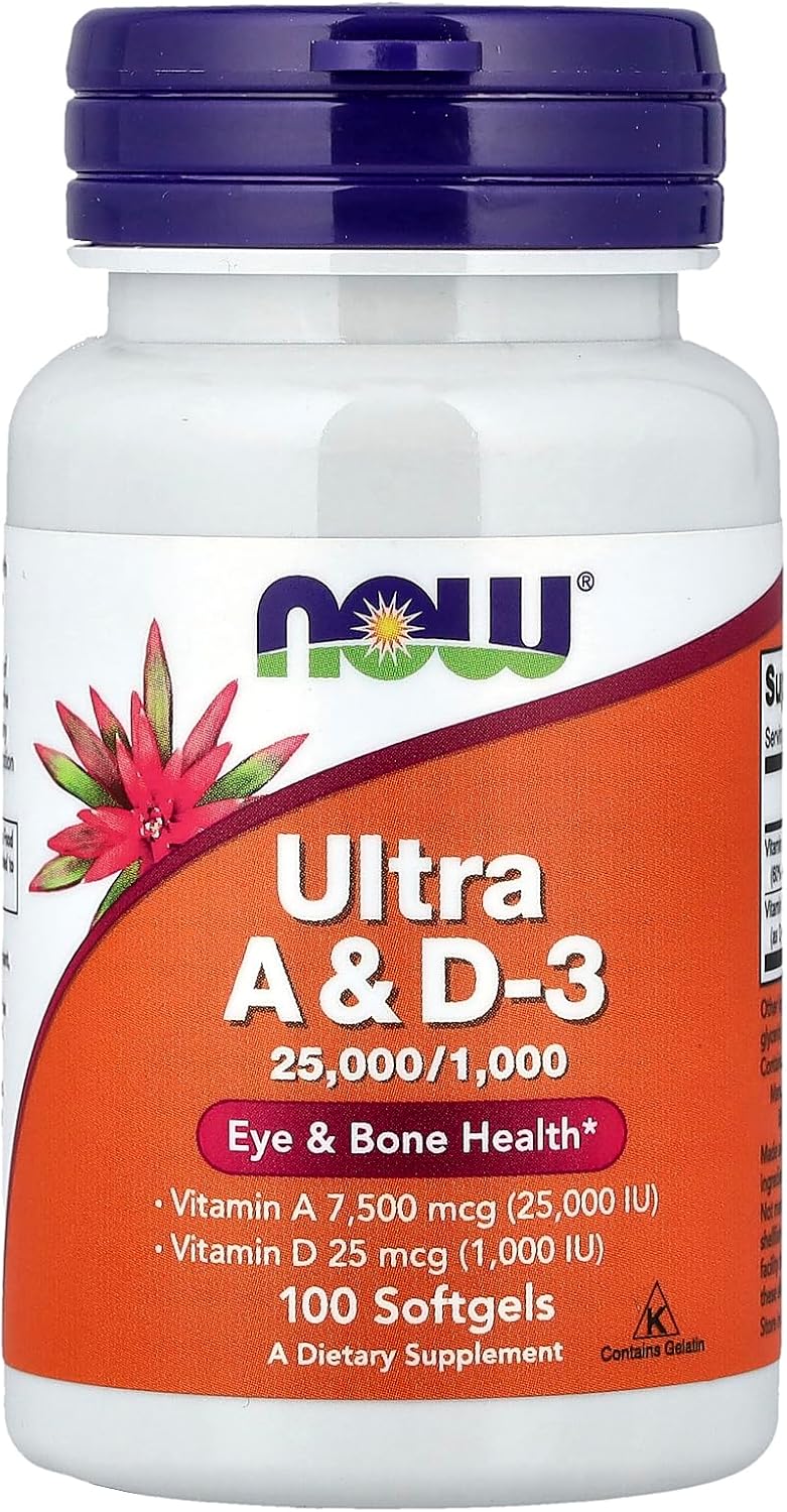 Now Foods Ultra A & D, 100 Cápsulas Blandas