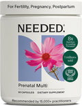 Needed. Multivitamínico Prenatal | Cápsulas para Embarazo, Lactancia y Postparto | Fórmula Completa con Metilfolato, Colina y Vitamina D3 | 90 Cápsulas (30 Días)