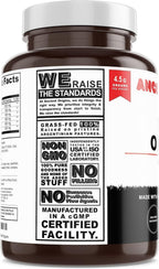 Ancient Origins Suplemento de Órganos de Res Grass Fed 4500 mg - Hígado, Médula Ósea, Corazón, Bazo, Páncreas y Riñón, No Transgénico, Sin Gluten, Sin Desgrasar (180 Cápsulas, 750 mg cada una)