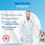 Bio PetActive VitaliDOG Chewable Multivitamin for Dogs with Biotin, Vitamins A, E, B Complex and Amino Acids - 150 Chewable Tablets