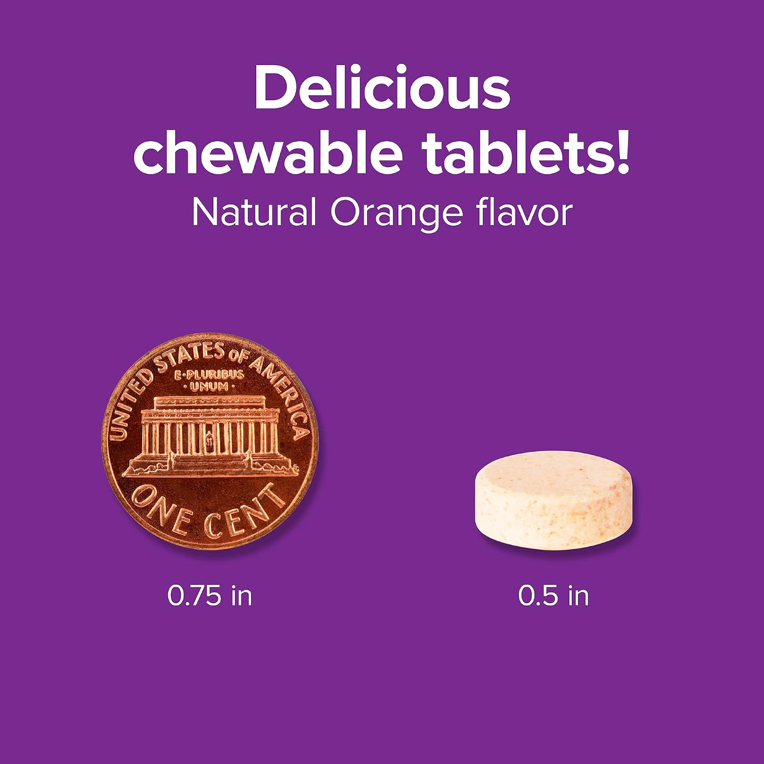 Webber Naturals Vitamina C + D3 Masticable, 200 Comprimidos - Sabor Naranja Natural, 1000 mg de Vitamina C y 1000 UI de Vitamina D3 por Dosis